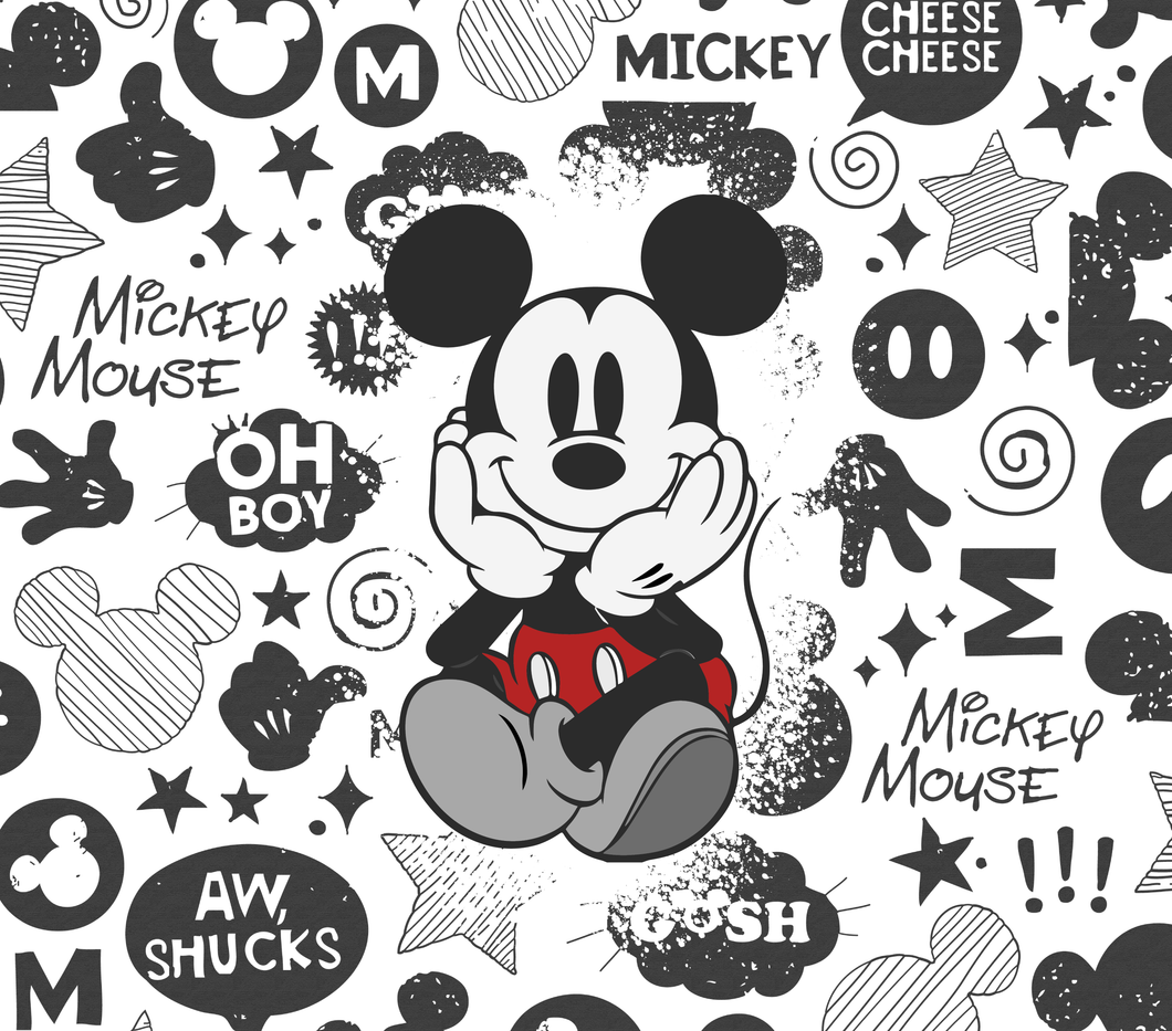 Tumbler wrap (Mickey B&W)