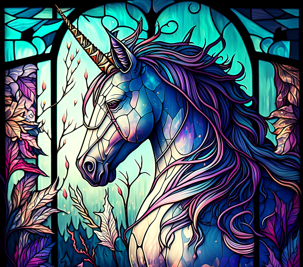 Tumbler wrap (Unicorn - Glass)
