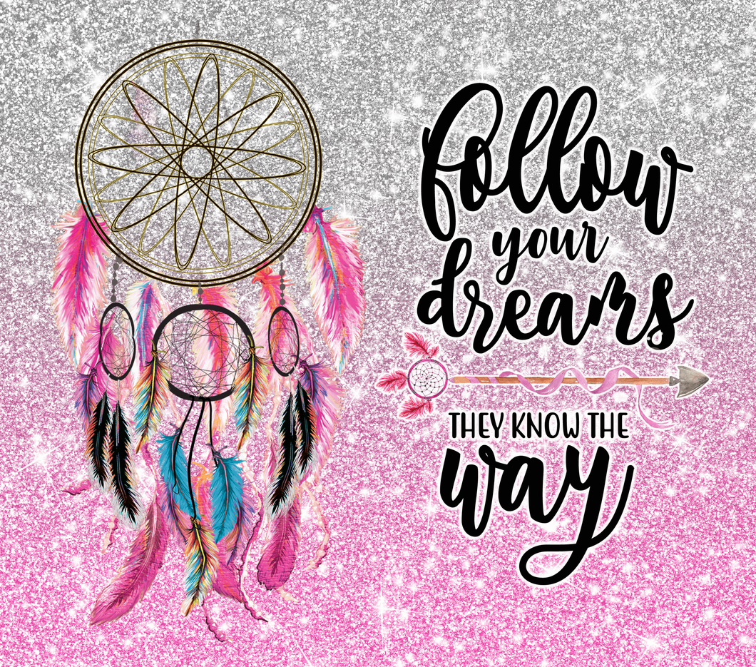 Tumbler wrap (Follow your dreams - dream catcher)