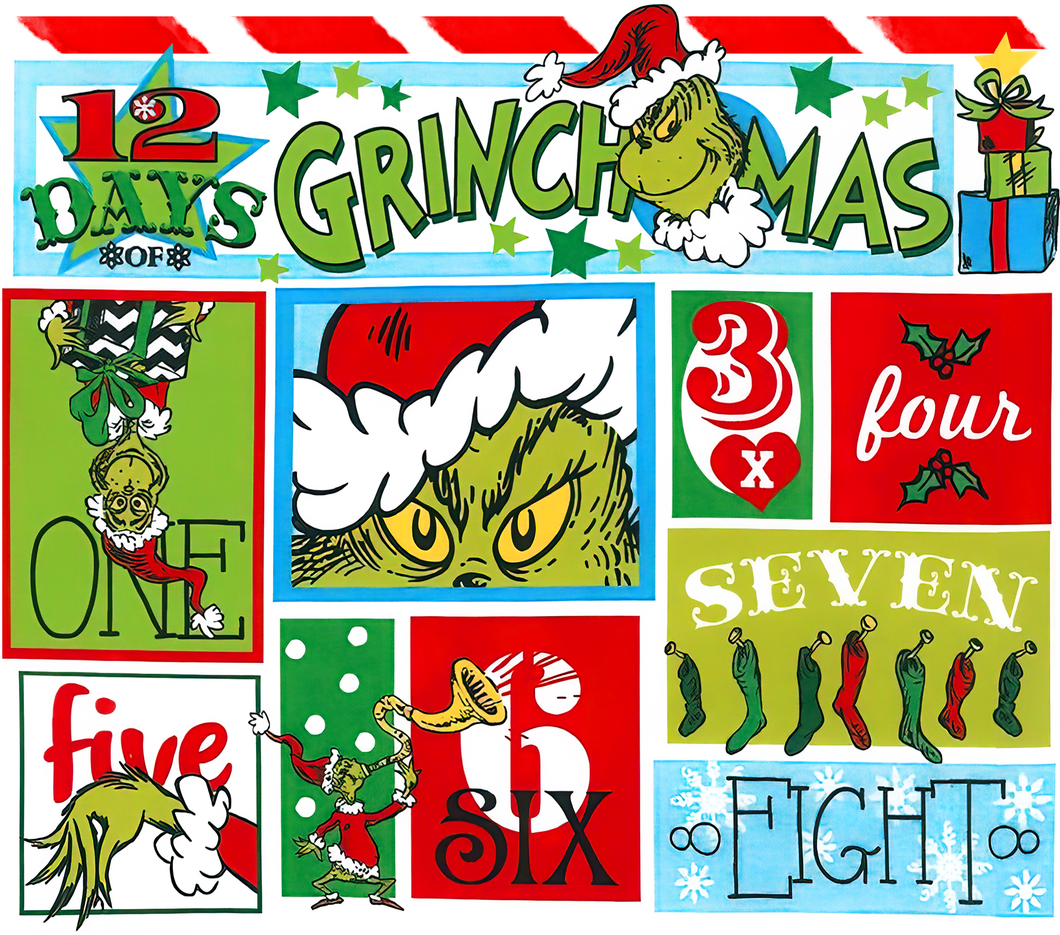 Tumbler wrap (Advent calendar grinch)