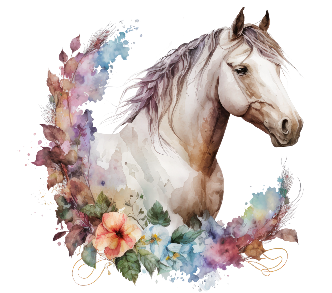Tumbler wrap (Equestrian watercolour)
