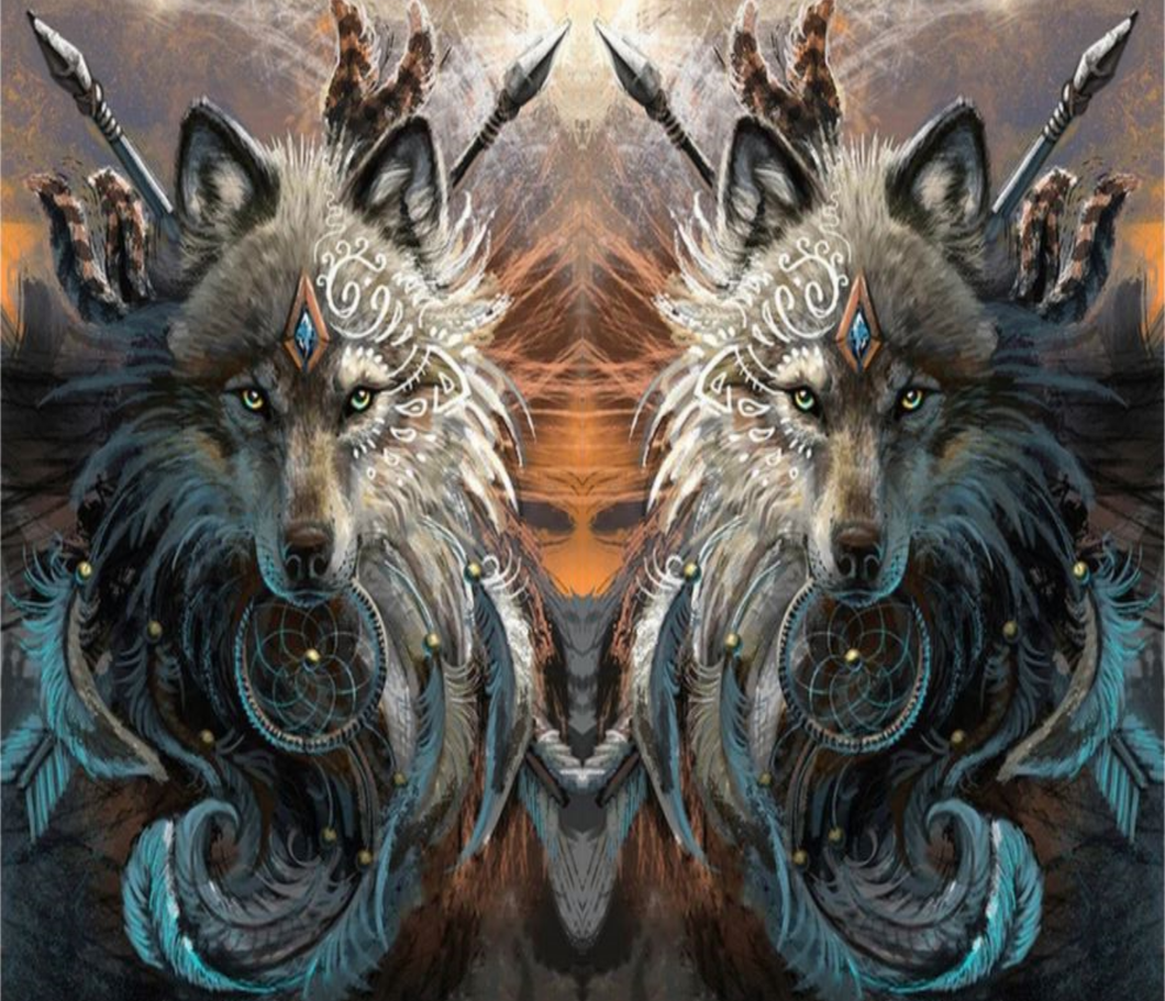 Tumbler wrap (Double wolf)