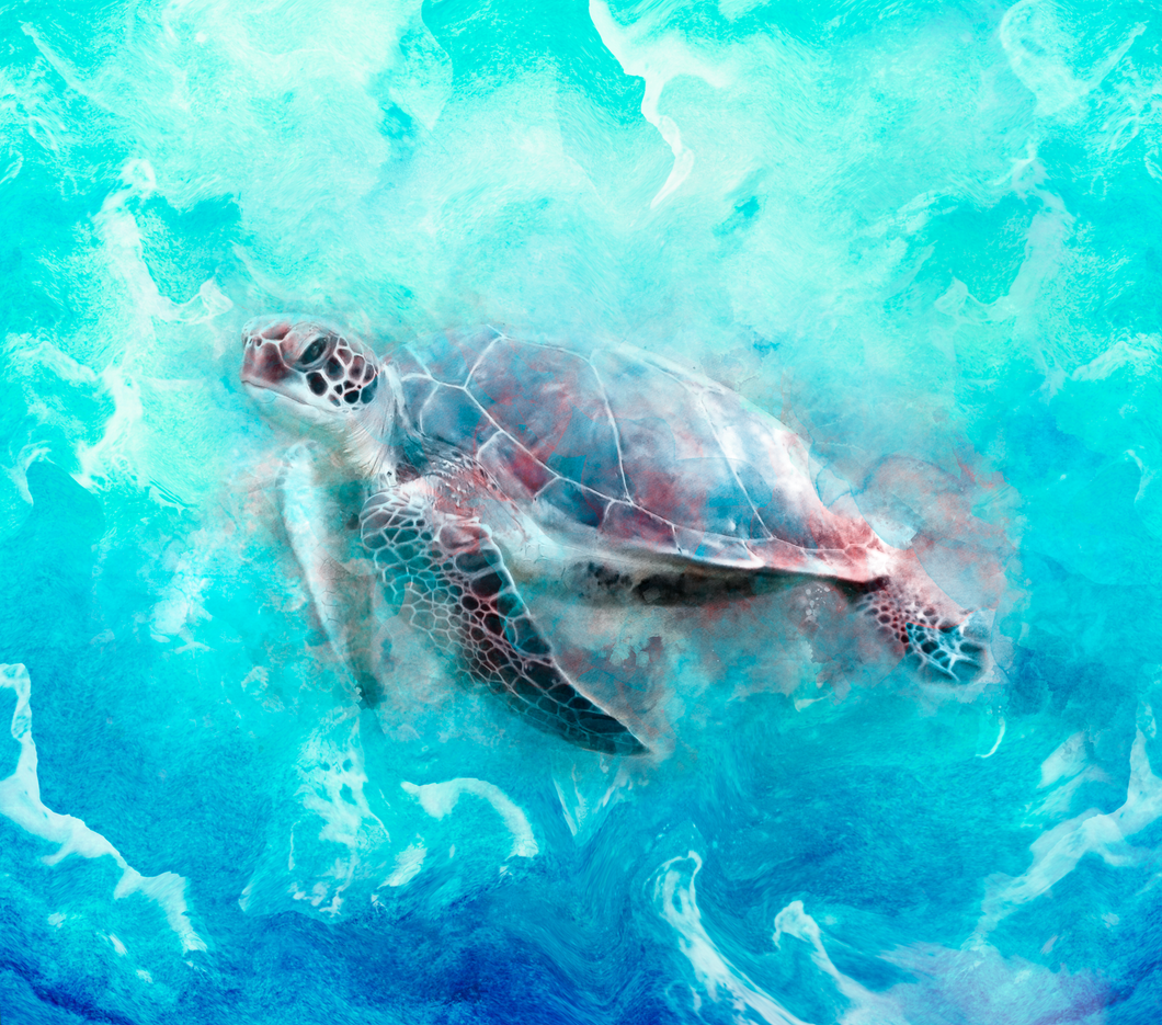 Tumbler wrap (Ocean Turtle)