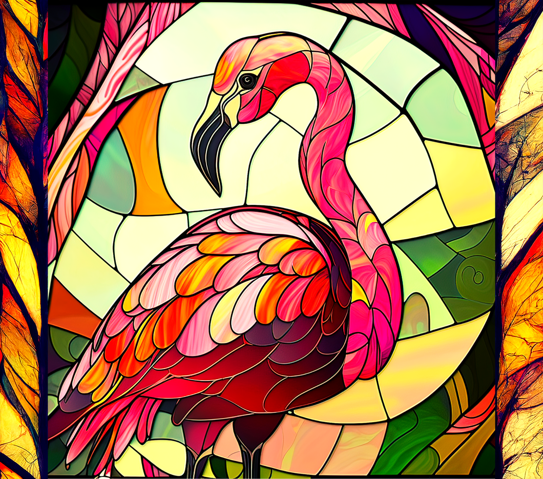 Tumbler wrap (Flamingo - Glass)