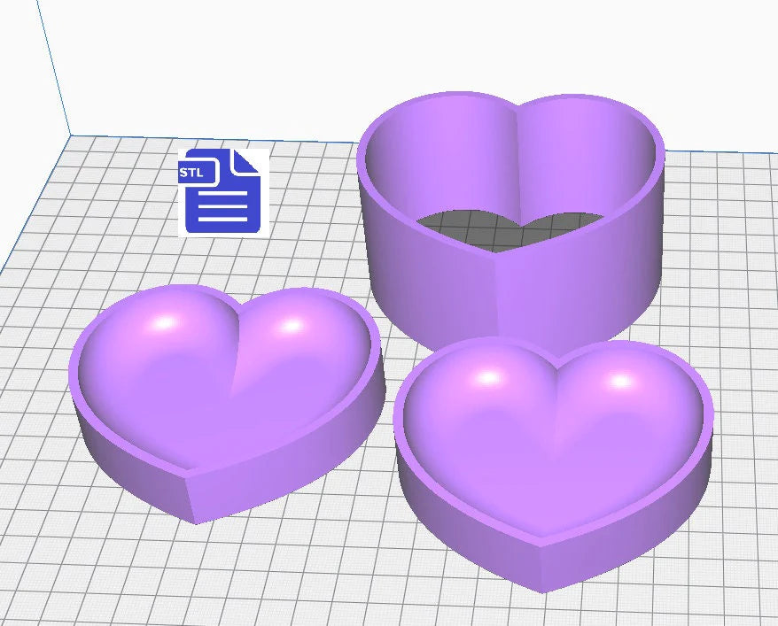 Bubble heart bath bomb mold
