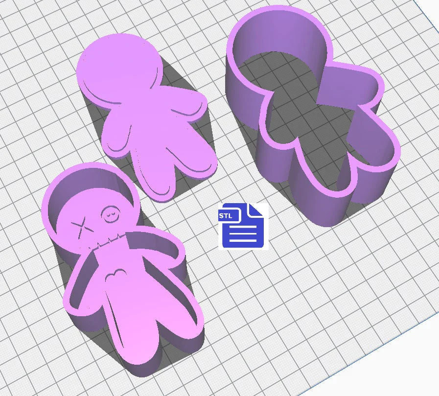 Voodoo doll bath bomb mold