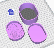 Load image into Gallery viewer, Crystal moon bath bomb mold
