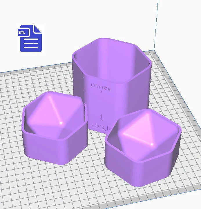 D&D Dice bath bomb mold