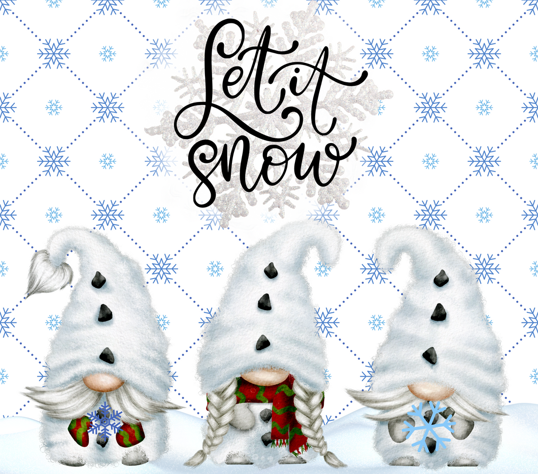 Tumbler wrap (Let it snow/Gnome Christmas)