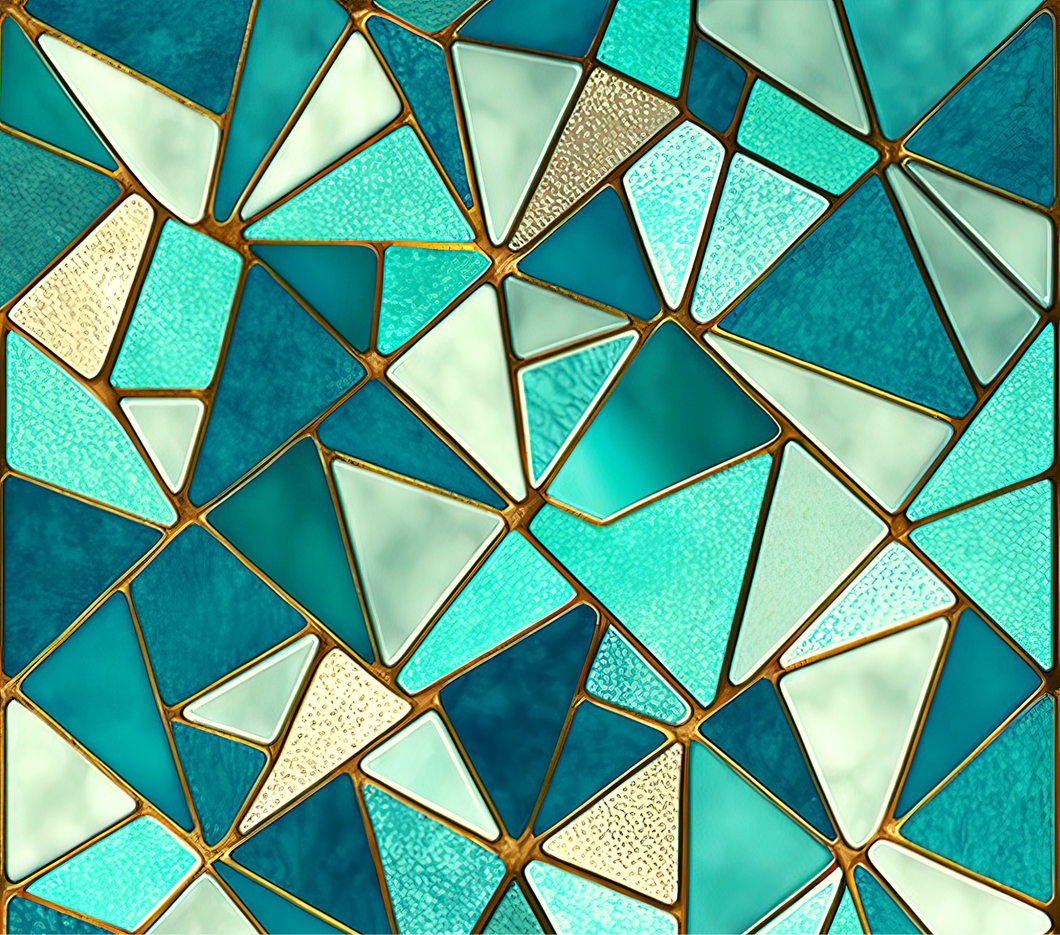 Tumbler wrap (Mosaic green)