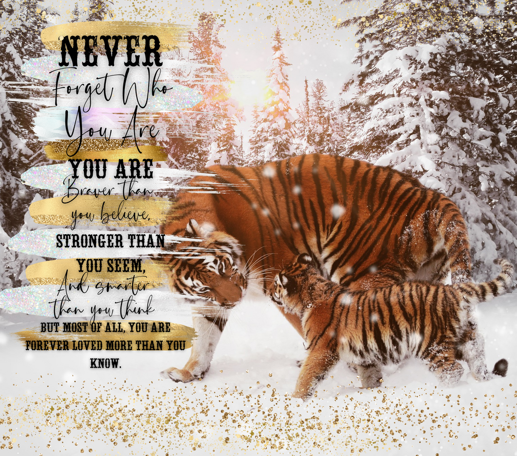 Tumbler wrap (Never forget - tiger)