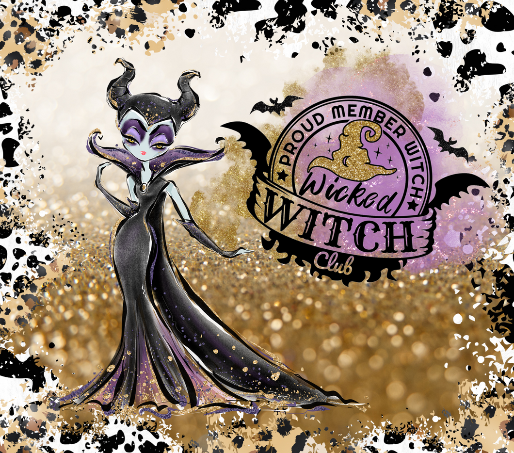 Tumbler wrap (Wicked witch club Maleficant)